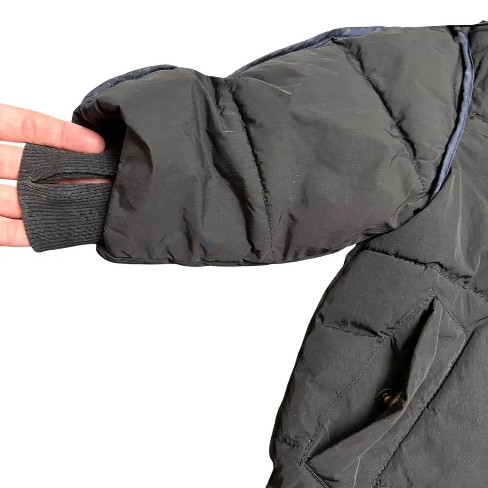 OO by Cozy Coop Kids Black Puffer Jacket Hooded Winter Coat Streetwear Core 2Y